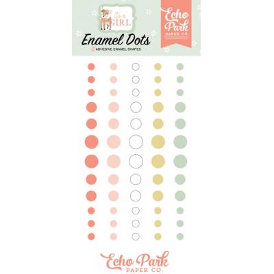 Echo Park It's A Girl Embellishments - Enamel Dots